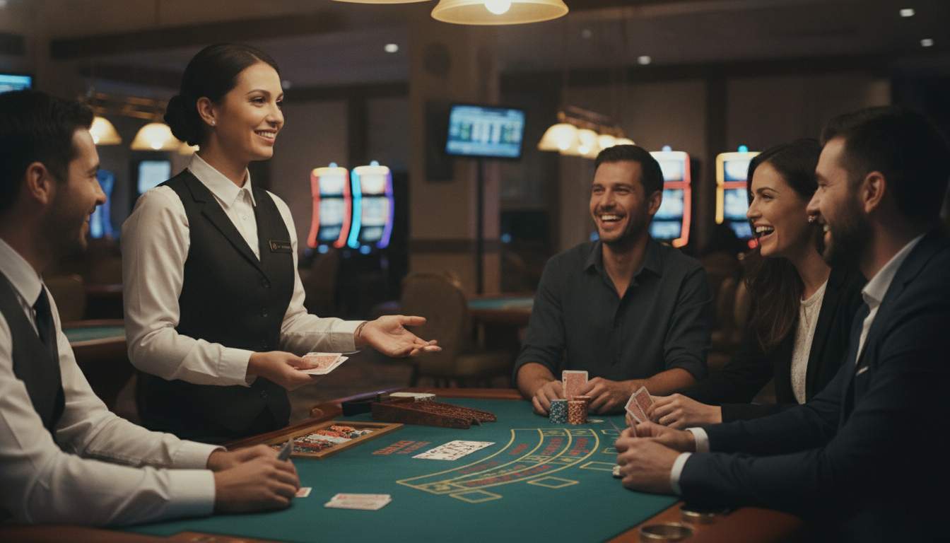 Diversión en Betboxzone Crupier en un casino en vivo